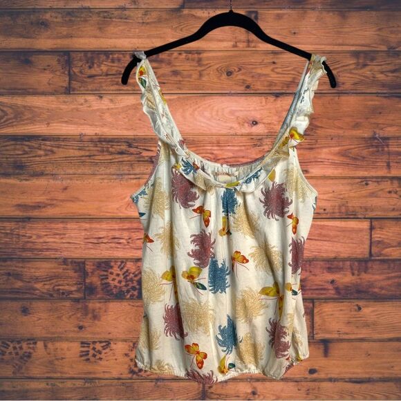 5 for $25š„Lucky BrandāTropical Tank Top Blouse Medium - Picture 1 of 5